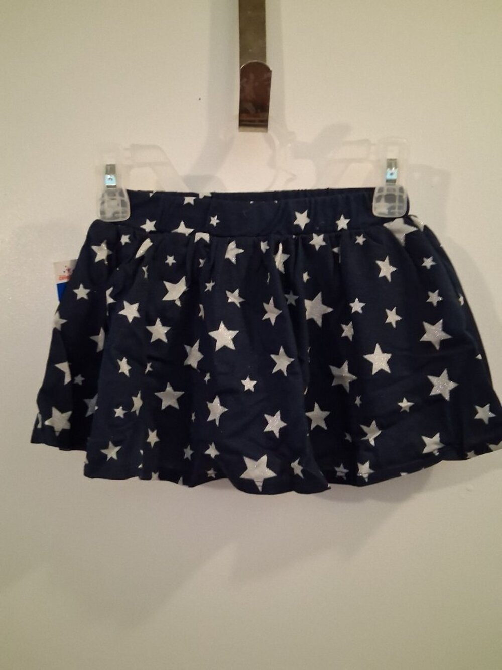 NWT Patriotic Skorts Blue Skirt Silver Stars Size 2T BF1